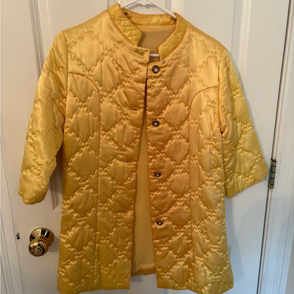 Stylish Yellow Women’s  Quilted Jacket